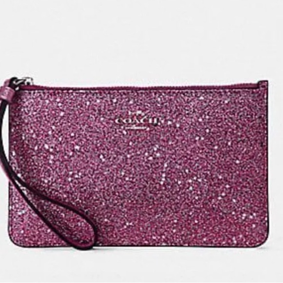 Coach Handbags - Brand NEW! Coach Starry Night Sparkling Pink Wristlet